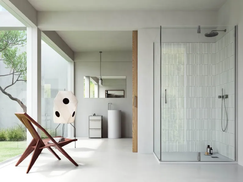 Box Doccia con porta battente SuperSintesi di Vismaravetro