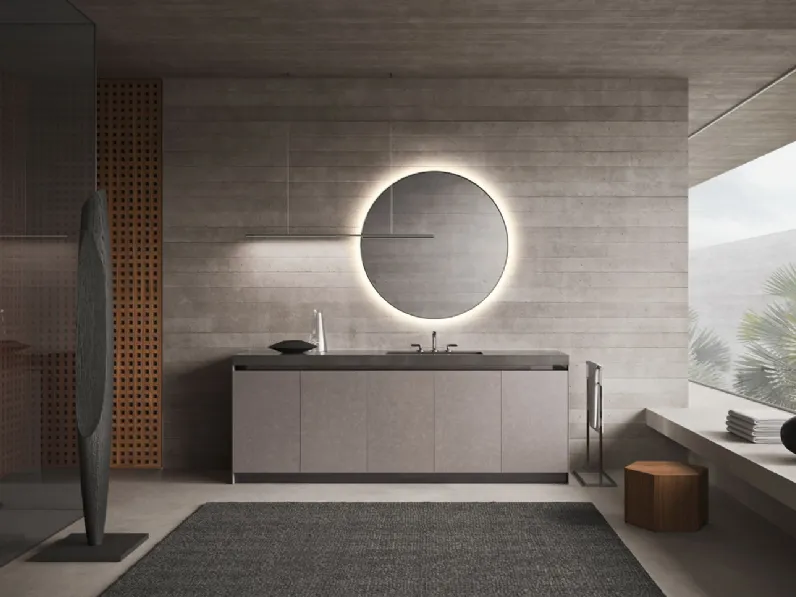 Mobile da Bagno Vitage Four Seasons 18 in nabuk e marmo di Milldue