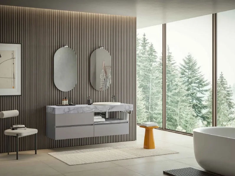 Mobile da Bagno sospeso Volo Evolution 03 di Arredoquattro