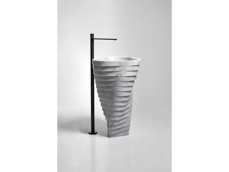 Lavabo di design in marmo Vortice di Antoniolupi