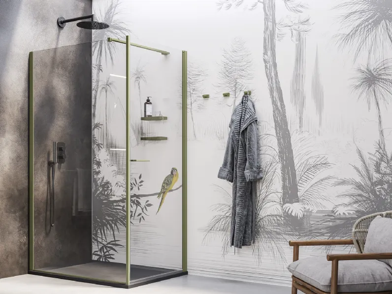 Box Doccia Walk In Porta battente di Inda