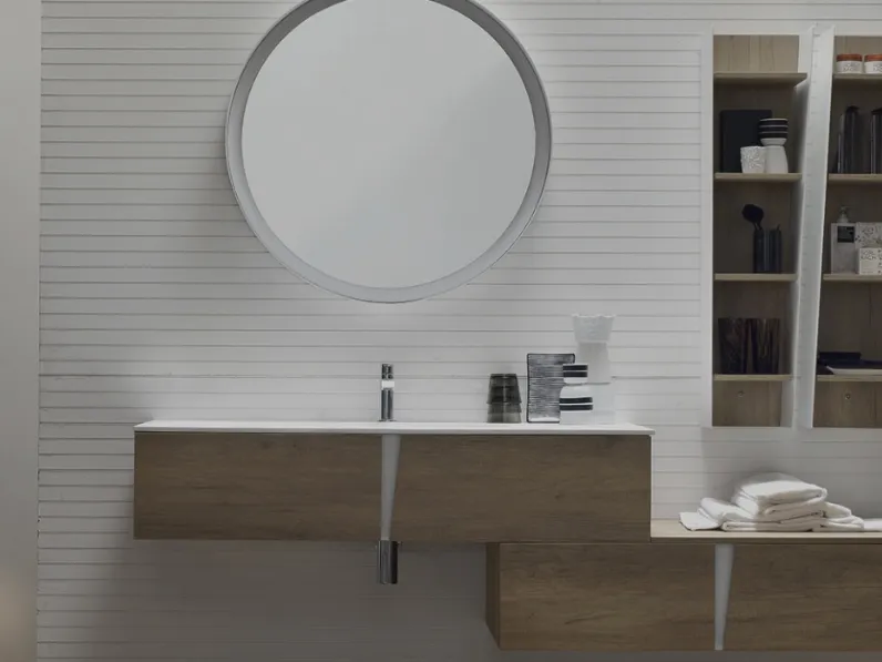 Mobile da Bagno sospeso Wector 04 di Artesi