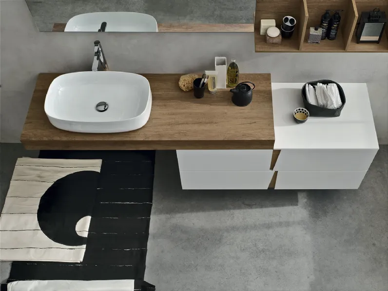 Mobile da Bagno sospeso Wector 05 di Artesi