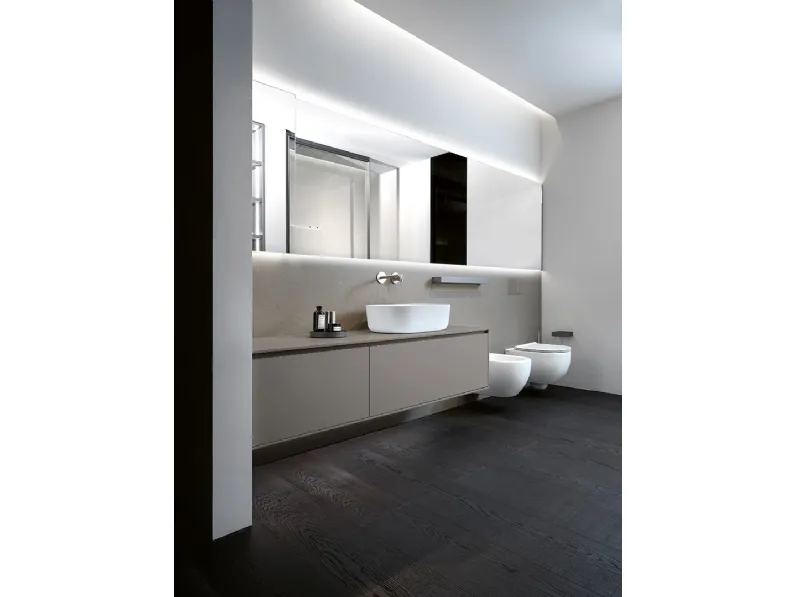 Mobile da Bagno sospeso XL 02 in laccato opaco di Casabath