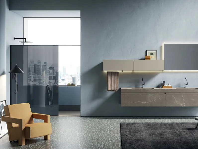 Mobile da Bagno sospeso Yoko 04 di Artesi