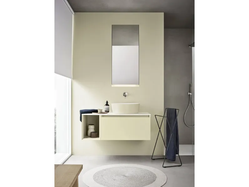 Mobile da Bagno sospeso in laccato opaco Zenit 24 05 di Milldue