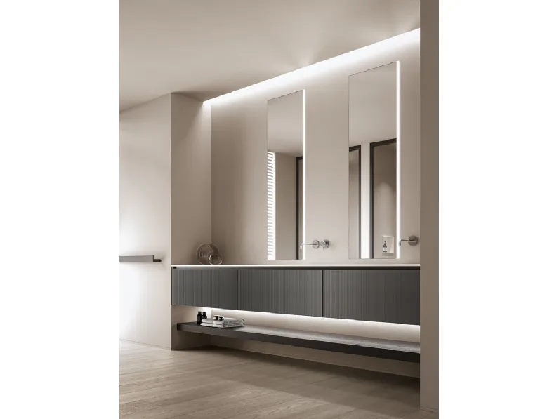 Mobile da Bagno sospeso Zero 15 Bronzo Metal di Casabath