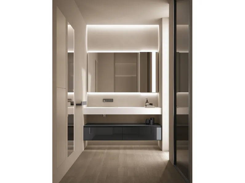 Mobile da Bagno sospeso Zero 15 Bronzo Metal di Casabath