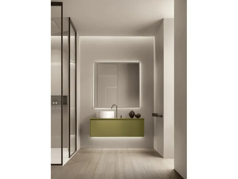 Mobile da Bagno sospeso Zero 15 Oliva di Casabath