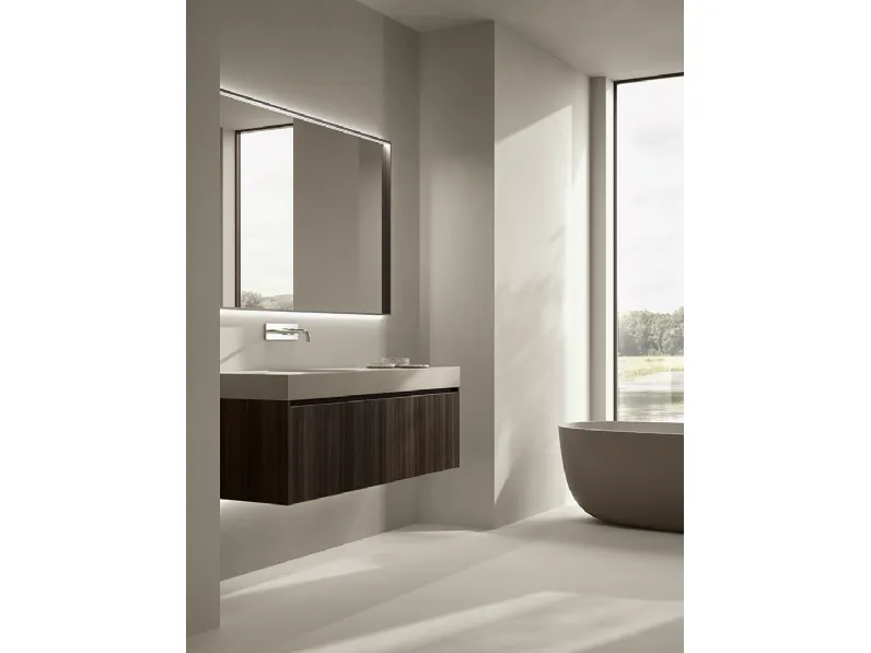 Mobile da Bagno sospeso Zero 15 Rovere Thermo di Casabath
