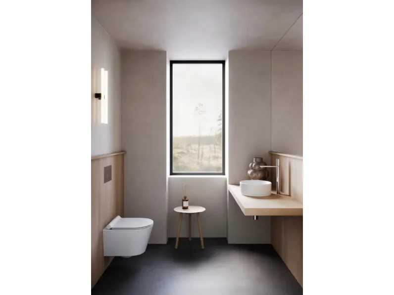 Lavabo Zero da appoggio di Ceramica Catalano