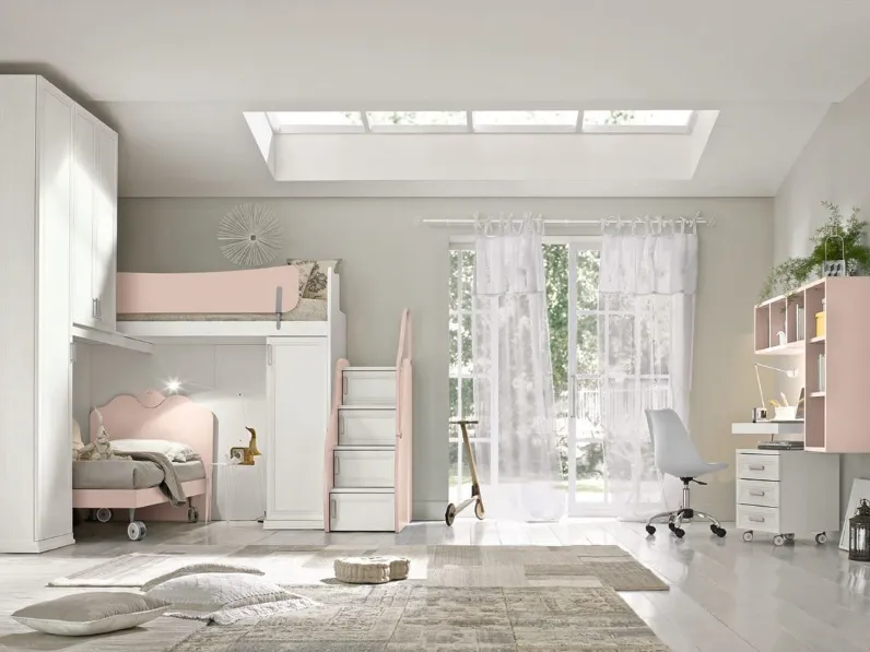 Cameretta a soppalco Arcadia AC023 di Colombini Casa