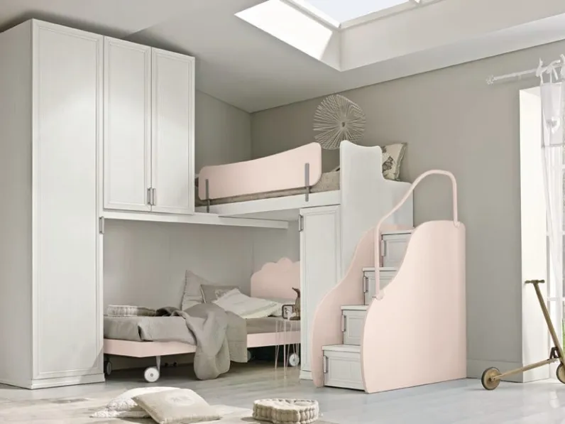 Cameretta a soppalco Arcadia AC023 di Colombini Casa