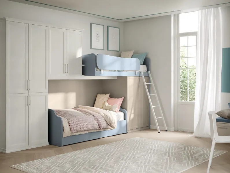 Cameretta a soppalco Arcadia AC024 di Colombini Casa
