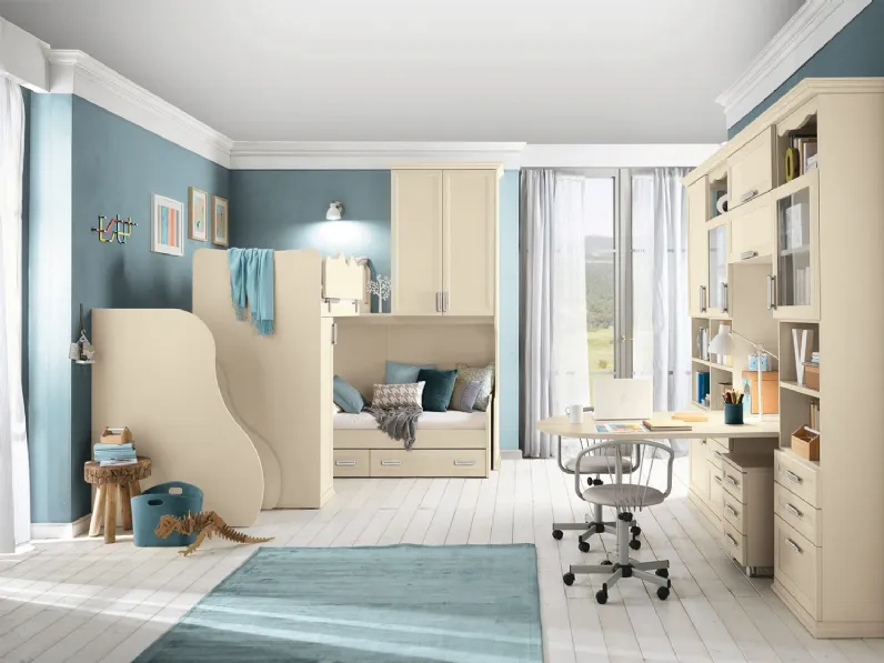 Cameretta a soppalco Arcadia AC025 di Colombini Casa