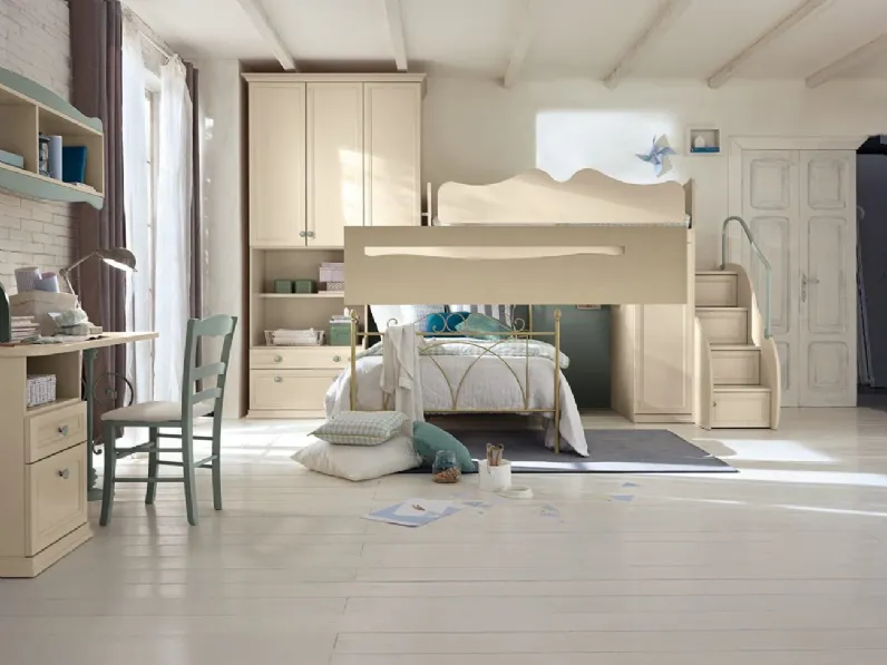 Cameretta a soppalco Arcadia AC026 di Colombini Casa