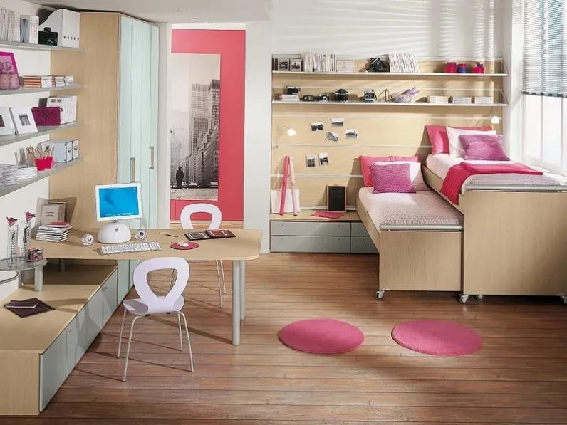 Cameretta salvaspazio in melaminico Archimede 02 di Sangiorgio