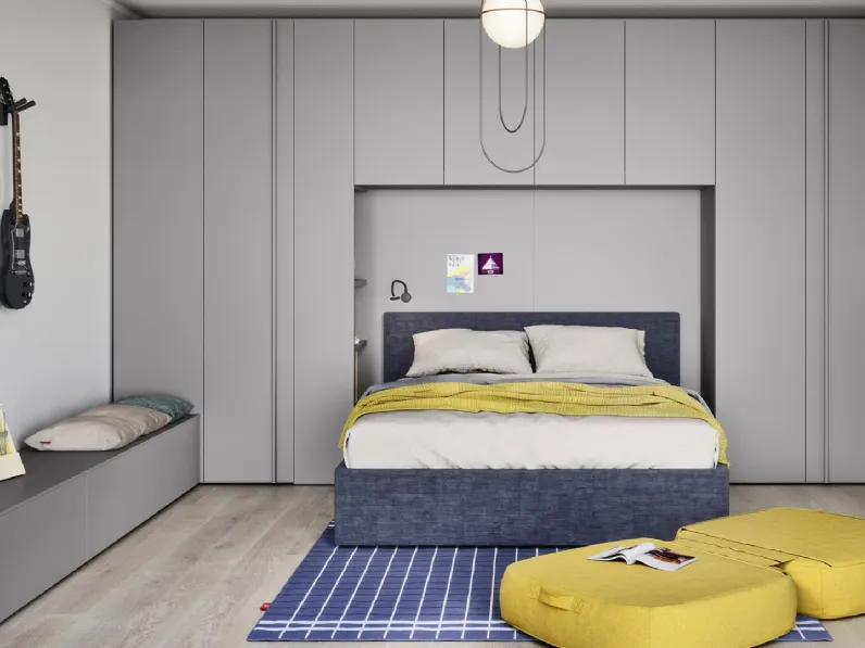 Cameretta a ponte con letto matrimoniale Arial di Nidi