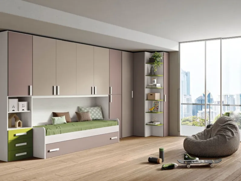 Cameretta a ponte Block BK07 di MCSMobili