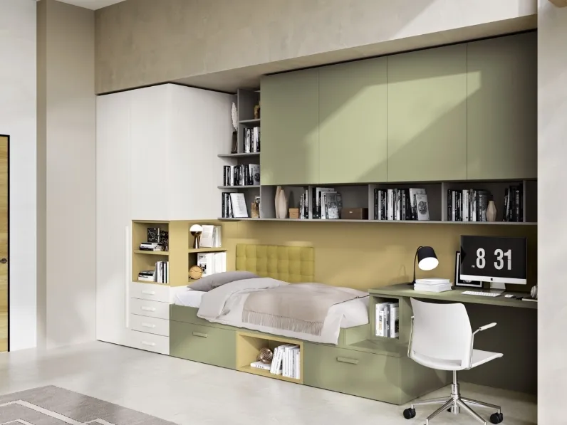 Cameretta 128 a ponte su misura di Ferrimobili