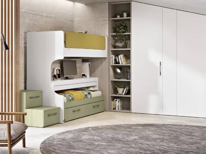 Cameretta 137 con letto scorrevole di Ferrimobili