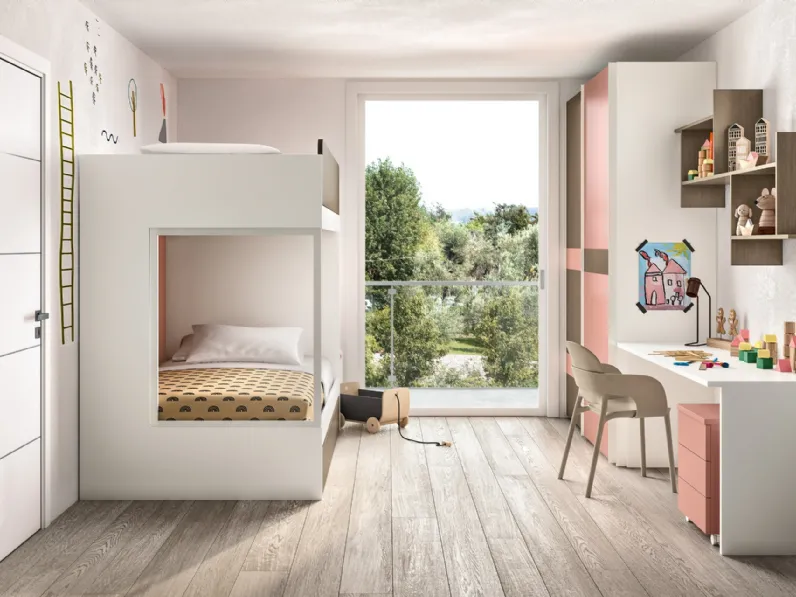 Cameretta con letti a castello 215 di Zg Mobili