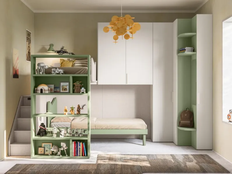 Cameretta Salvaspazio 54 a soppalco di Mistral