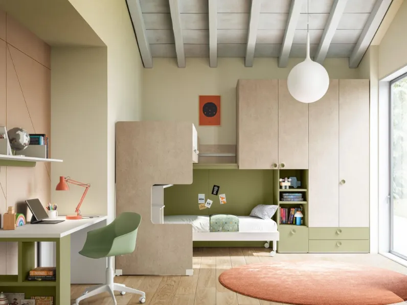 Cameretta Salvaspazio 57 a soppalco di Mistral