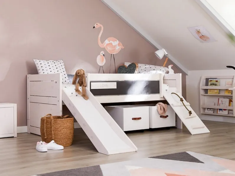 Cameretta con scivolo Climbe&Side di Lifetime Kidsroom