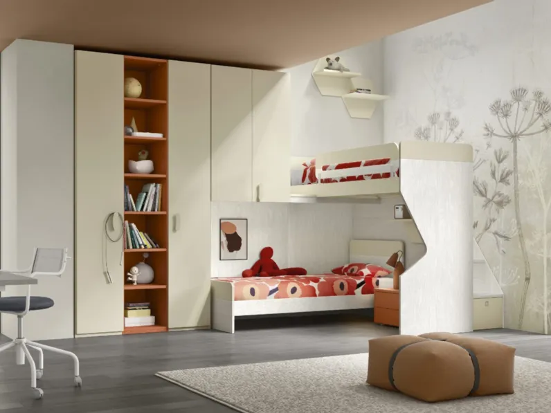 Cameretta a soppalco Composizione 112A di Furlan