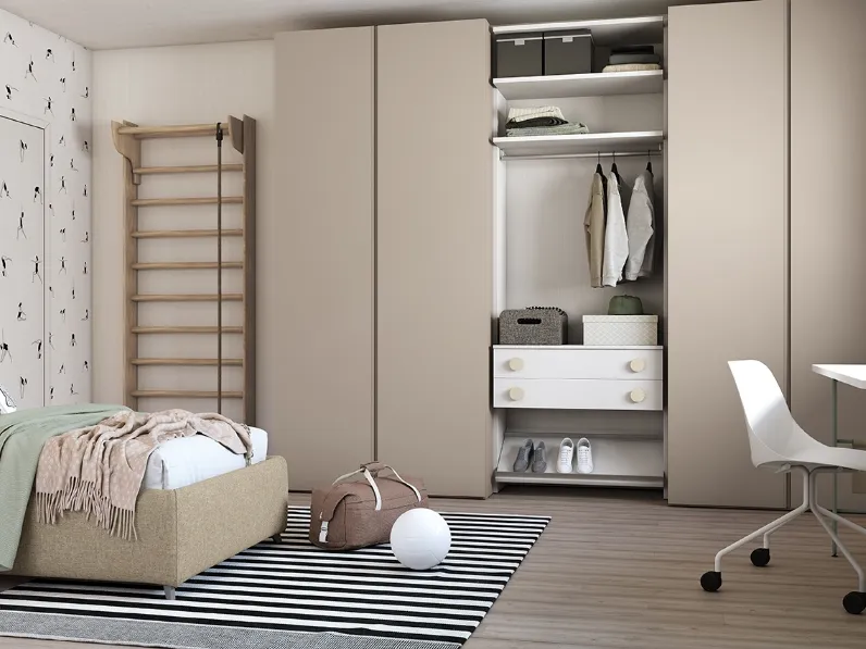 Cameretta componibile Momenti 02 K17 di Febal Casa