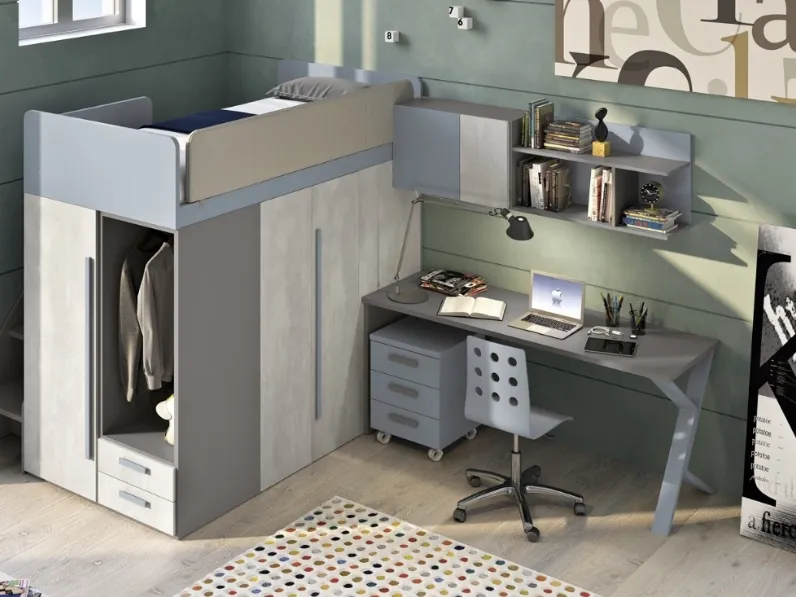 Cameretta 140 a soppalco di Ferrimobili