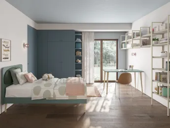 La cameretta Golf K102 di Colombini Casa è un'idea di design funzionale e moderna.