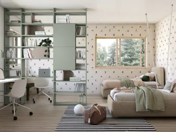 La cameretta Golf K116 di Colombini Casa unisce design e funzionalità.