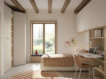 La cameretta Golf K125 di Colombini Casa unisce design e funzionalità.