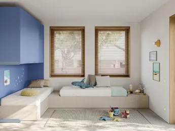 La cameretta Golf K134 di Colombini Casa unisce design funzionale ed eleganza senza tempo.