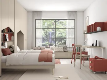 La cameretta Golf K137 di Colombini Casa è un'opera di design funzionale ed elegante.