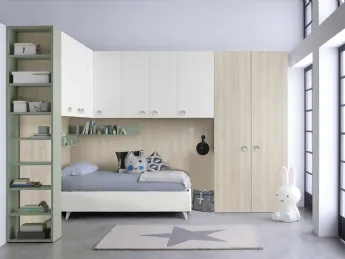 La cameretta Golf K142 di Colombini Casa è il complemento ideale per una stanza moderna e funzionale