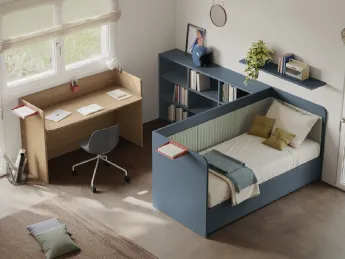 La cameretta Golf Y103 di Colombini Casa unisce design e funzionalità.