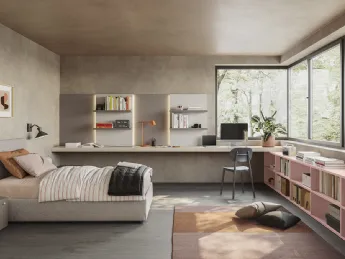 La cameretta Golf Y114 di Colombini Casa è il complemento ideale per una stanza funzionale e moderna