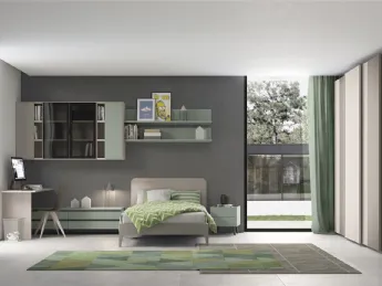 La cameretta Golf Y120 di Colombini Casa è un'ottima scelta per un'atmosfera sportiva e funzionale.