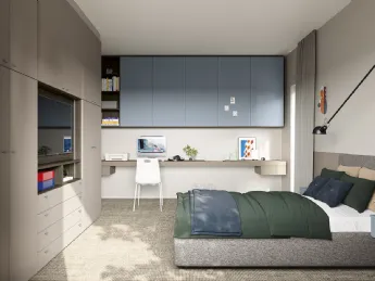 La cameretta Golf Y127 di Colombini Casa unisce stile e funzionalità per una camera da letto moderna