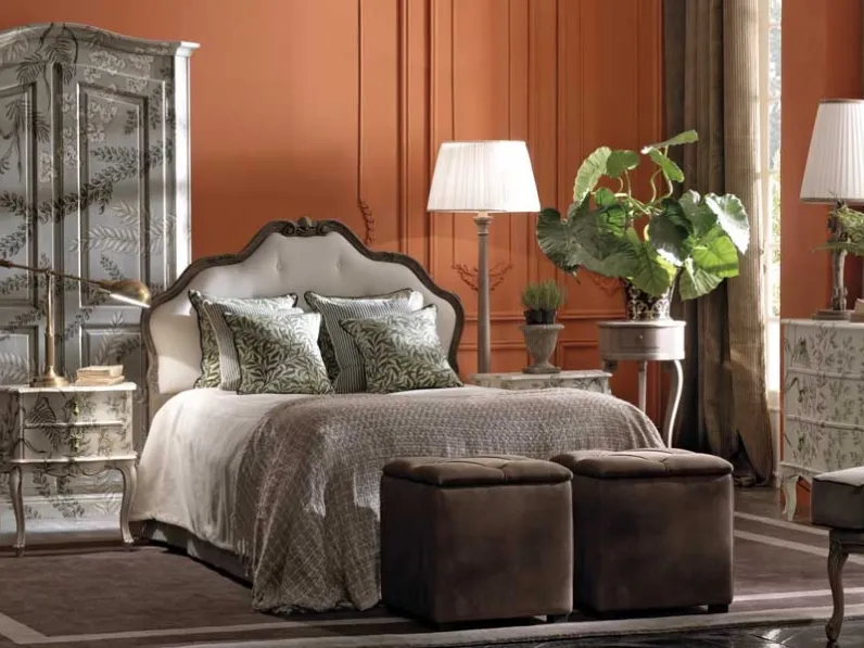 Cameretta in legno con decorazioni botaniche Herbarium di Vittorio Grifoni