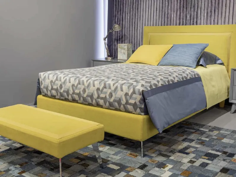 Cameretta Innovation Marlena Dreams 10MD in laccato opaco con letto in tessuto di Halley 