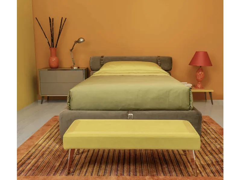 Cameretta Innovation Marlena Dreams 05MD in laccato opaco con letto imbottito di Halley 