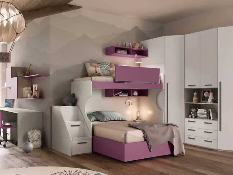 Cameretta a soppalco Y115 di Lestro