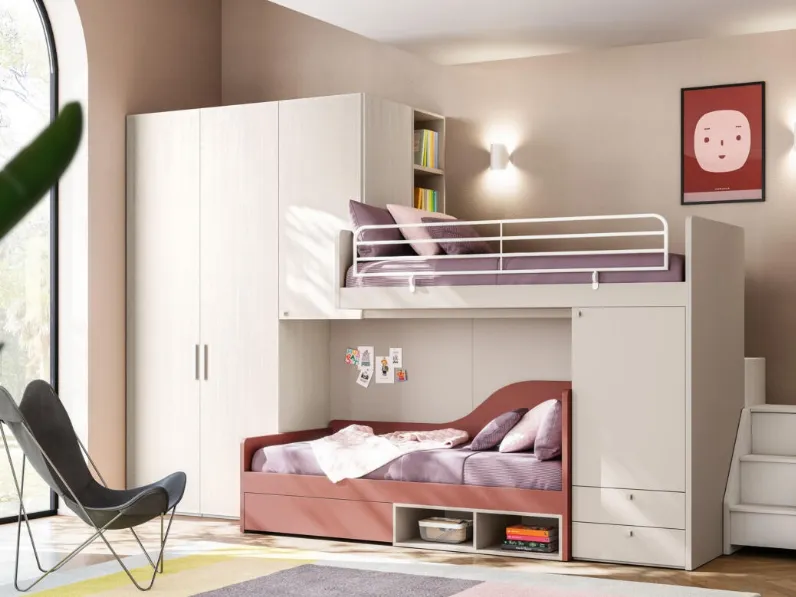 Cameretta Salvaspazio 53 a soppalco di Mistral