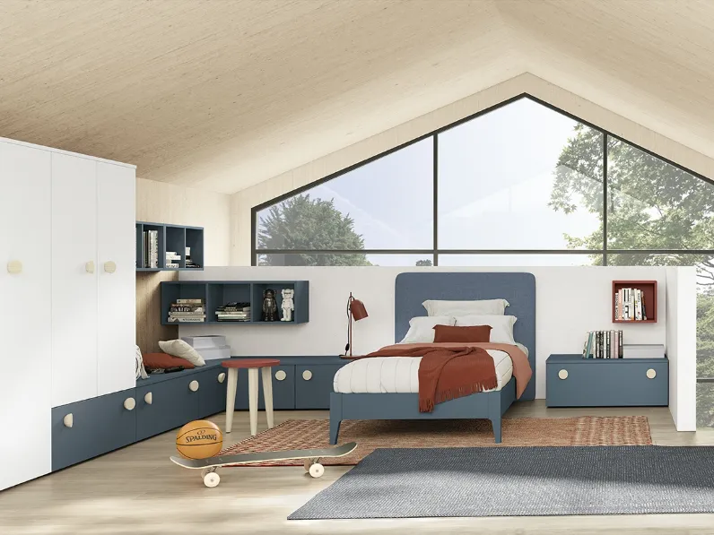 Cameretta componibile Momenti 06 K24 di Febal Casa