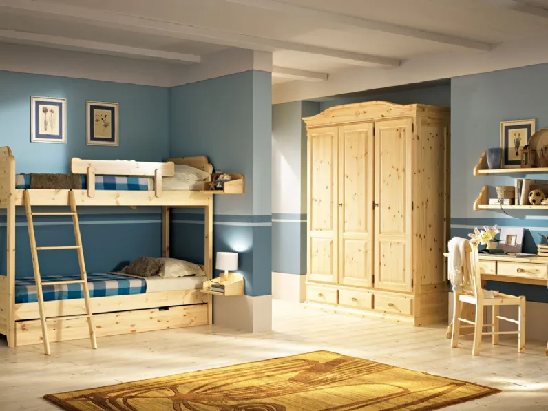 Cameretta con letti a castello Natura 010 di Linea3