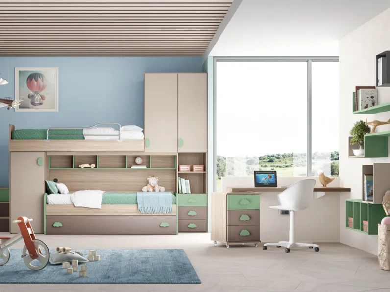 Cameretta a soppalco Omnia 6-22 di MCSMobili